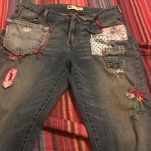 Altered Levi’s 505 straight leg